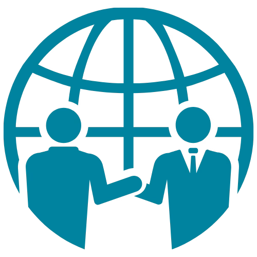 Cultural understanding icon for international business in Germany